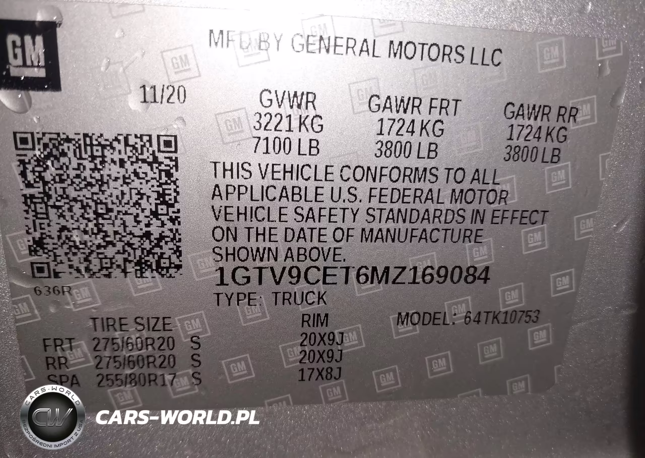 2021 GMC Sierra 1500 4Wd Standard Box Elevation VIN:1GTV9CET6MZ169084 - 9