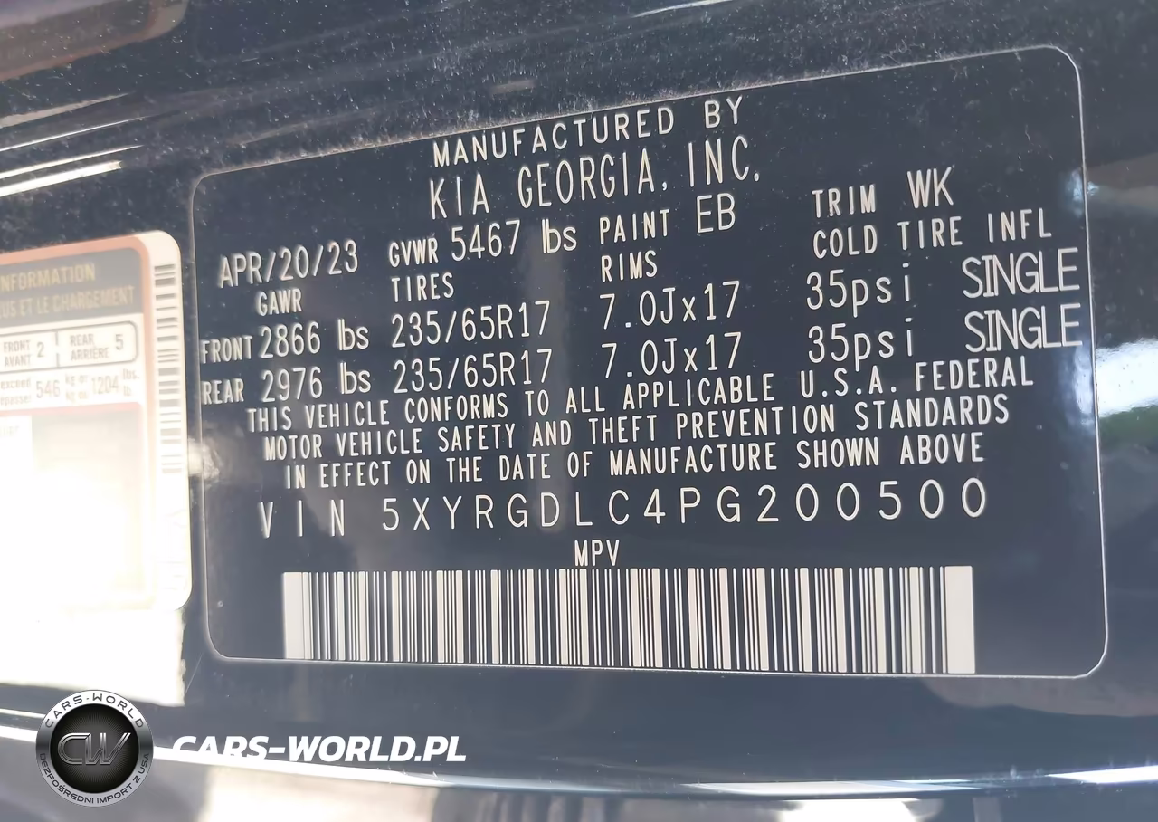 2023 Kia Sorento Lx VIN:5XYRGDLC4PG200500 - 9