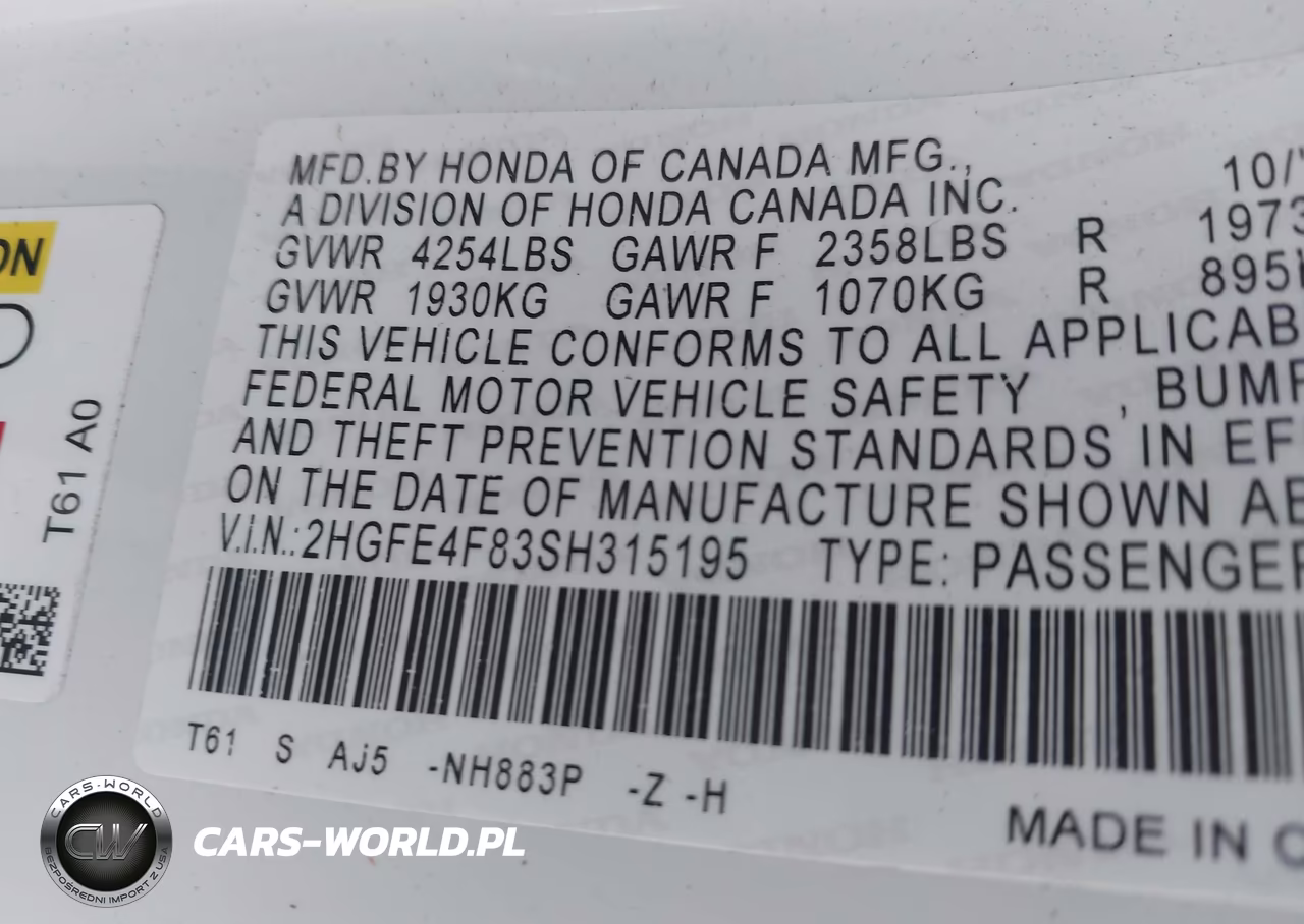 2025 Honda Civic Hybrid Sport-Sport Touring VIN:2HGFE4F83SH315195 - 9