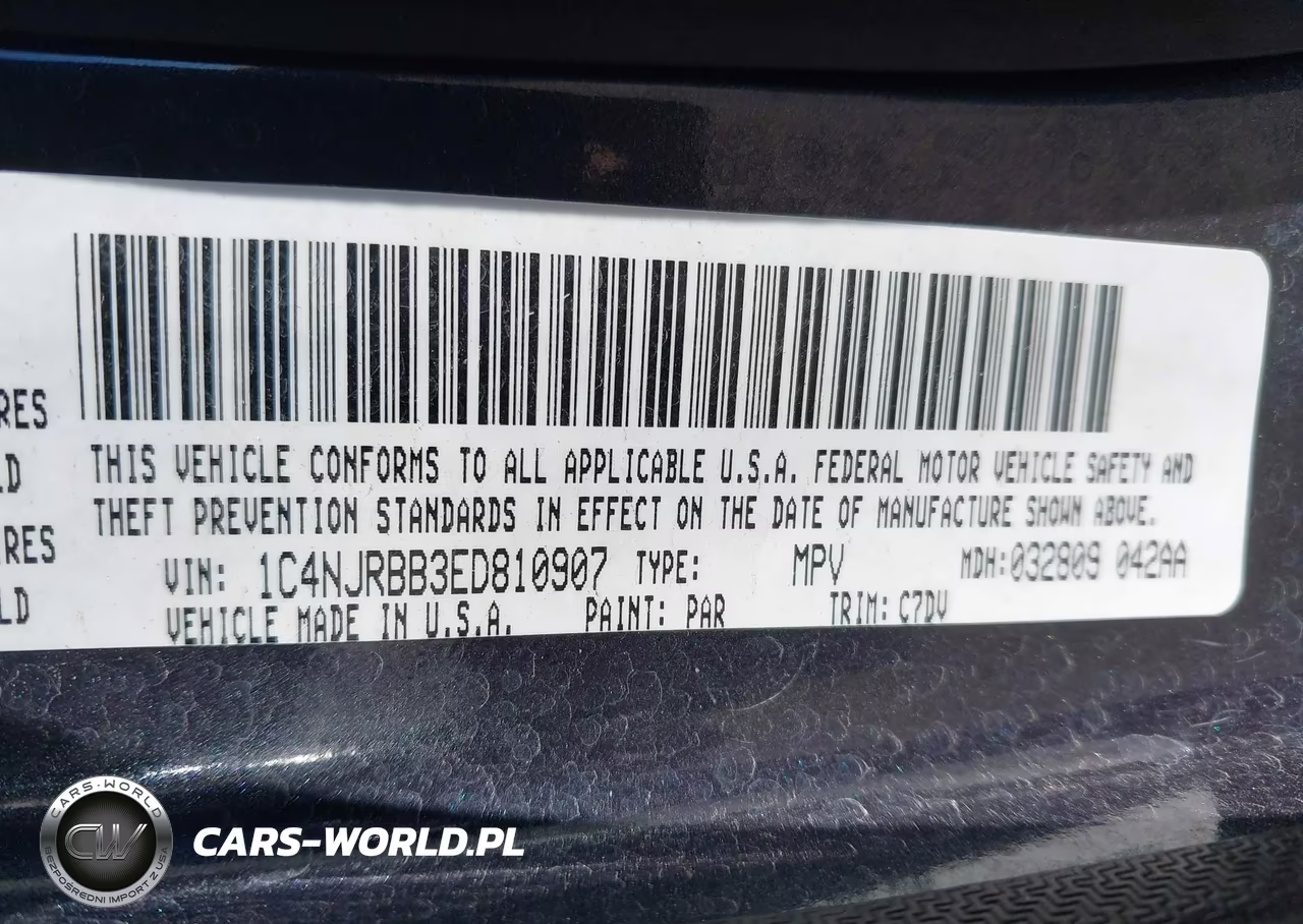 2014 Jeep Patriot Sport VIN:1C4NJRBB3ED810907 - 9
