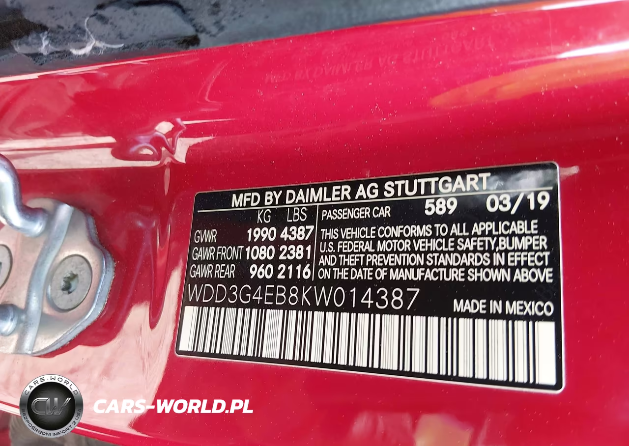 2019 Mercedes-Benz A 220 VIN:WDD3G4EB8KW014387 - 9