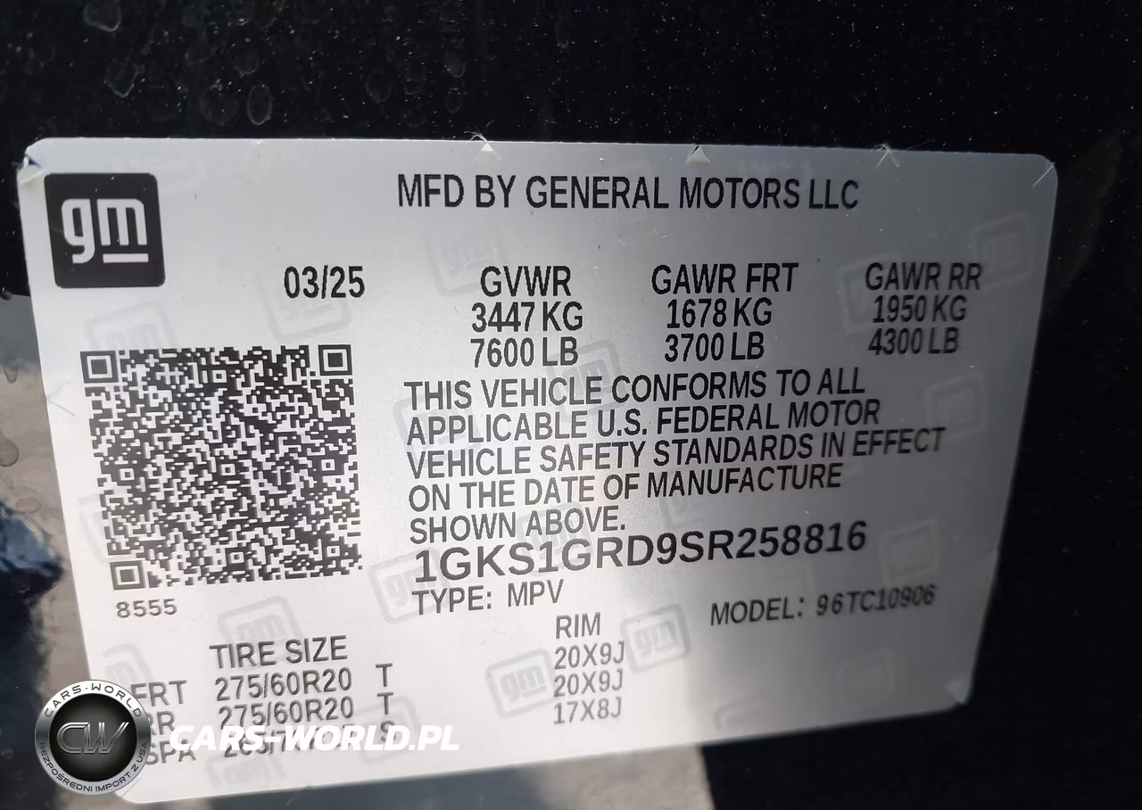 2025 GMC Yukon Xl 2Wd Elevation VIN:1GKS1GRD9SR258816 - 9