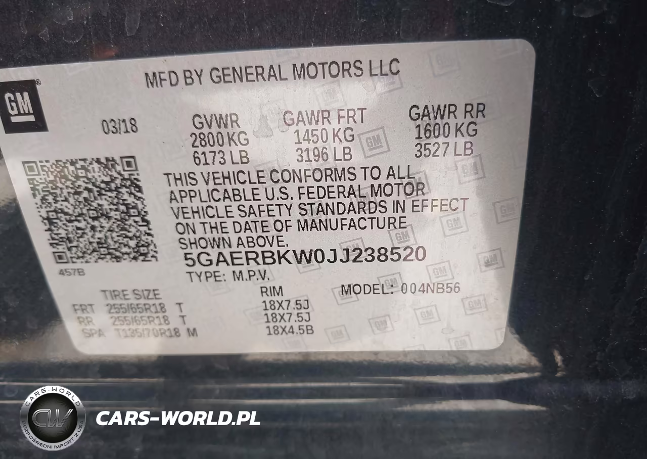 2018 Buick Enclave Essence VIN:5GAERBKW0JJ238520 - 9