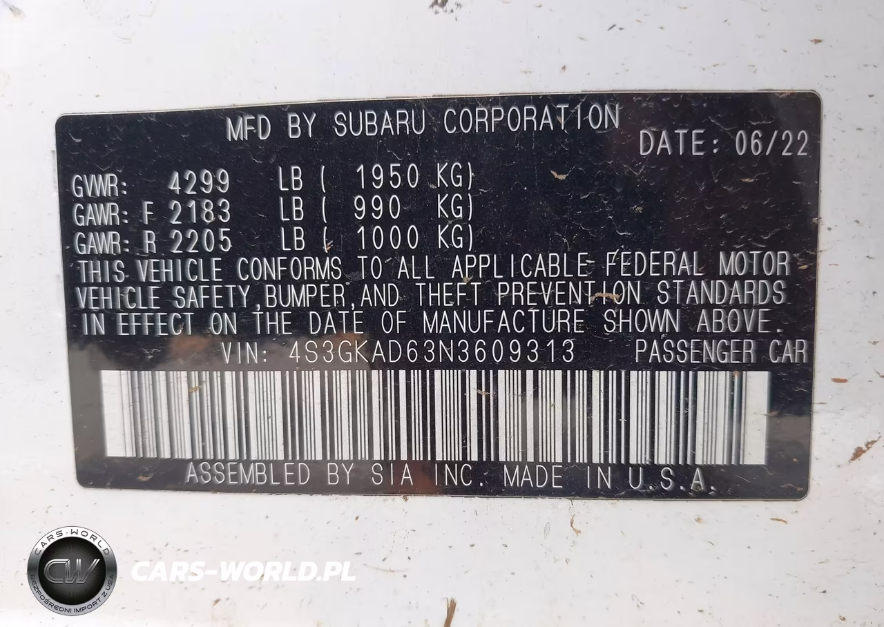 2022 Subaru Impreza Premium VIN:4S3GKAD63N3609313 - 9