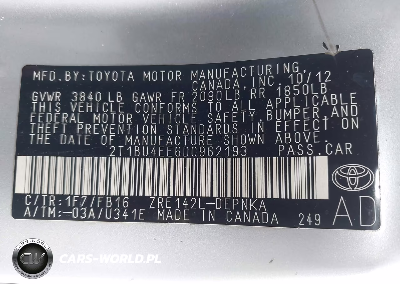 2013 Toyota Corolla Le-Le Special Edition VIN:2T1BU4EE6DC962193 - 9