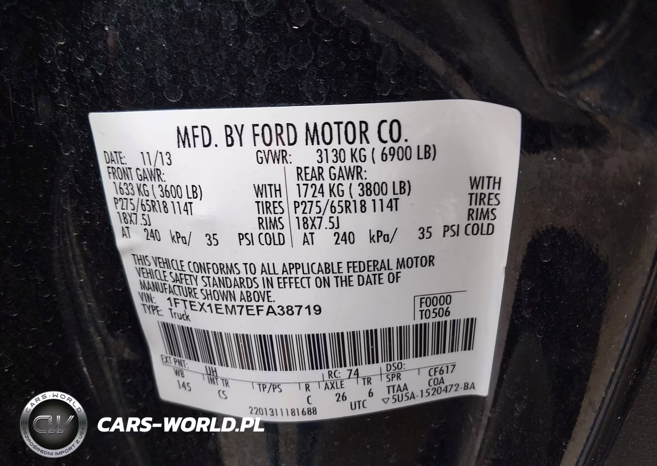 2014 Ford F-150 Stx VIN:1FTEX1EM7EFA38719 - 9