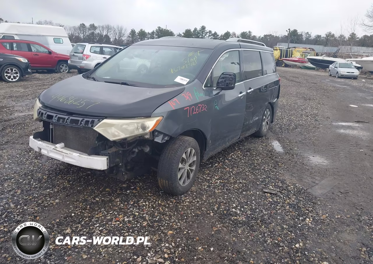 2012 Nissan Quest S VIN:JN8AE2KP7C9039782 - 2