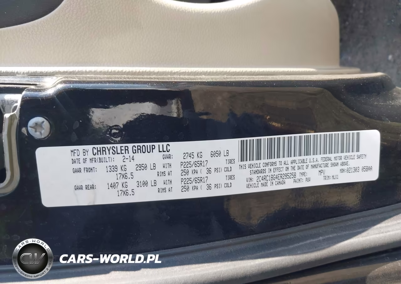 2014 Chrysler Town & Country Touring VIN:2C4RC1BG4ER295258 - 9