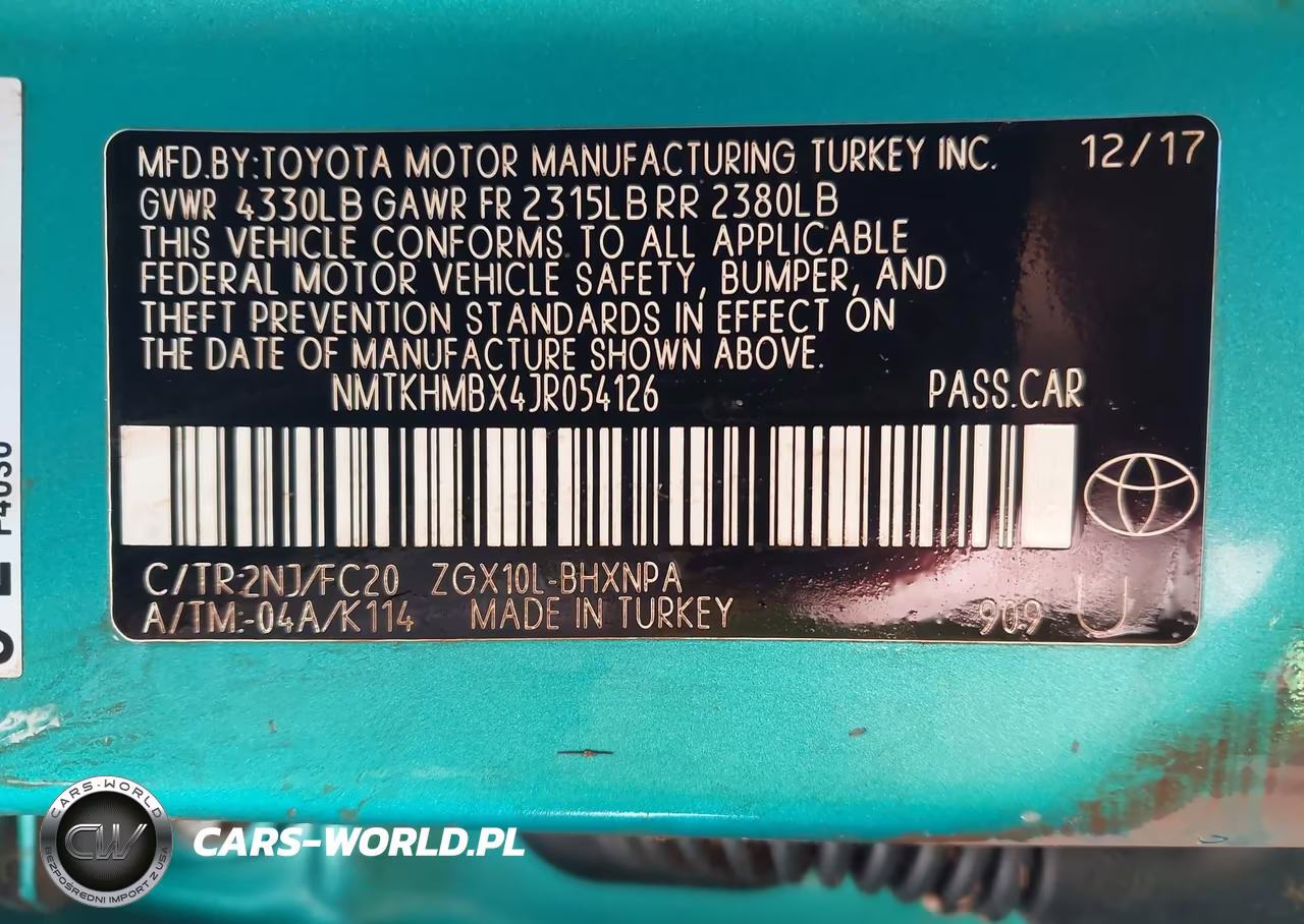 2018 Toyota C-Hr Xle-Xle Premium VIN:NMTKHMBX4JR054126 - 9