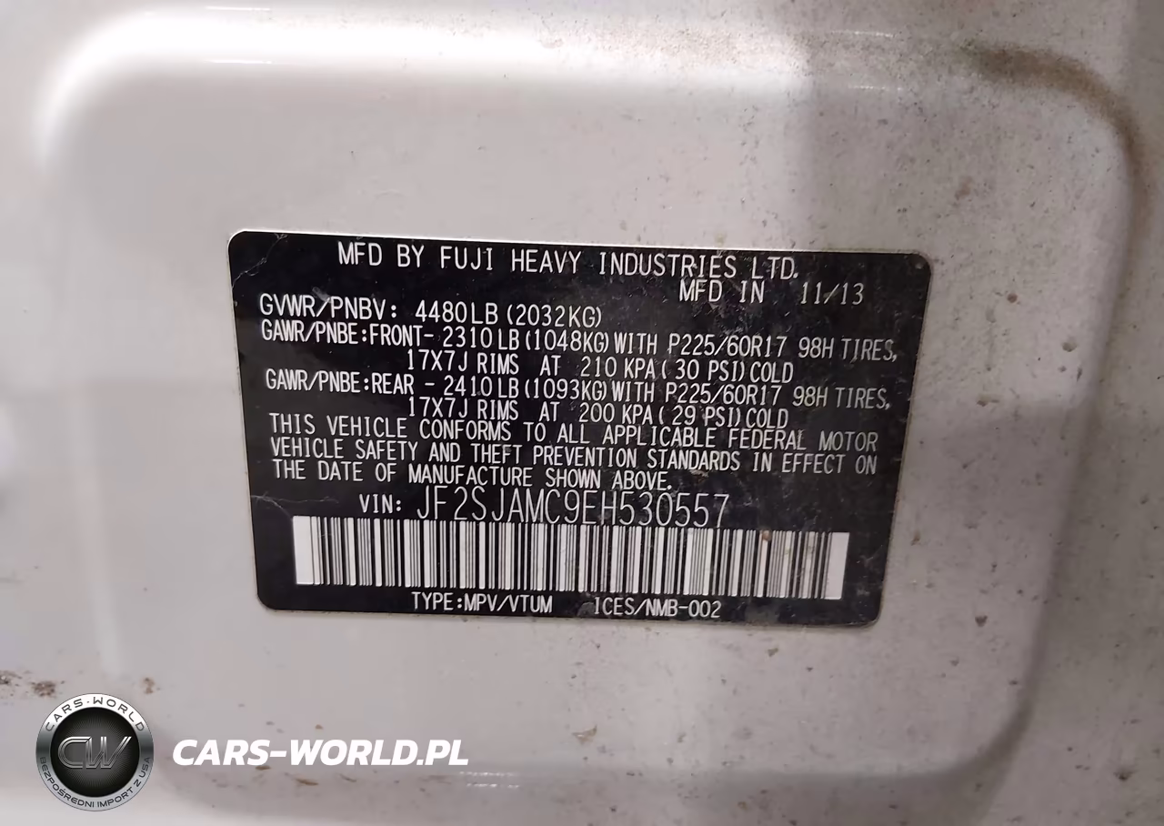 2014 Subaru Forester 2.5I Touring VIN:JF2SJAMC9EH530557 - 9