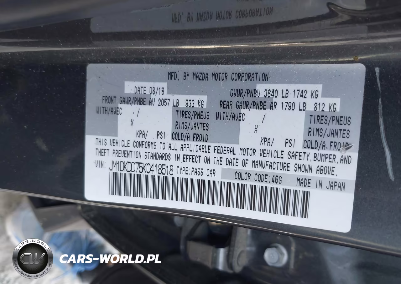 2019 Mazda Cx-3 Grand Touring VIN:JM1DKDD75K0418518 - 9