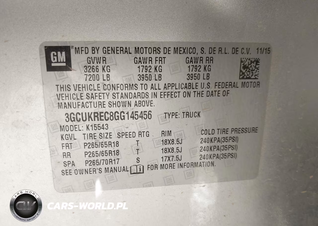 2016 Chevrolet Silverado 1500 1Lt VIN:3GCUKREC8GG145456 - 9