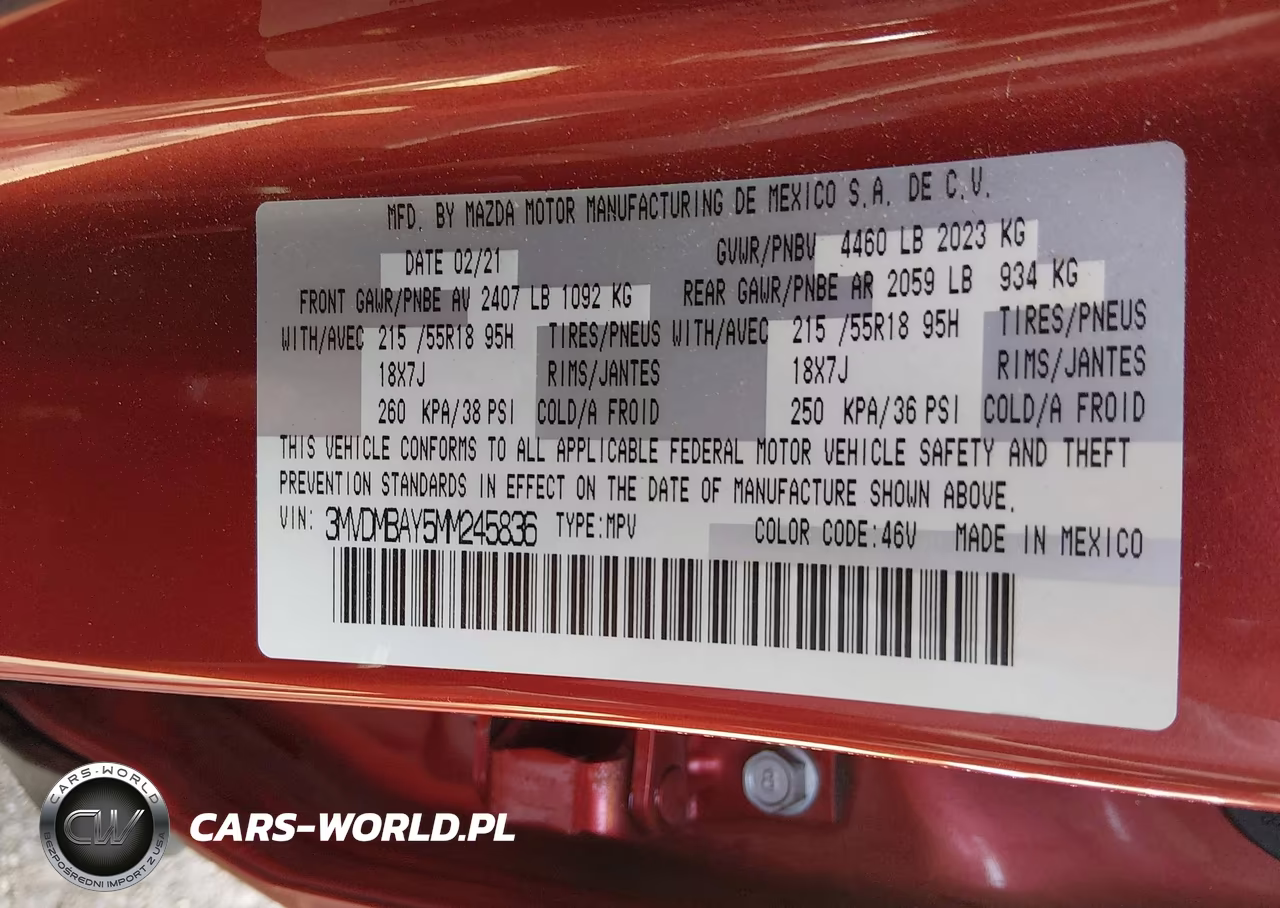 2021 Mazda Cx-30 2.5 Turbo VIN:3MVDMBAY5MM245836 - 9