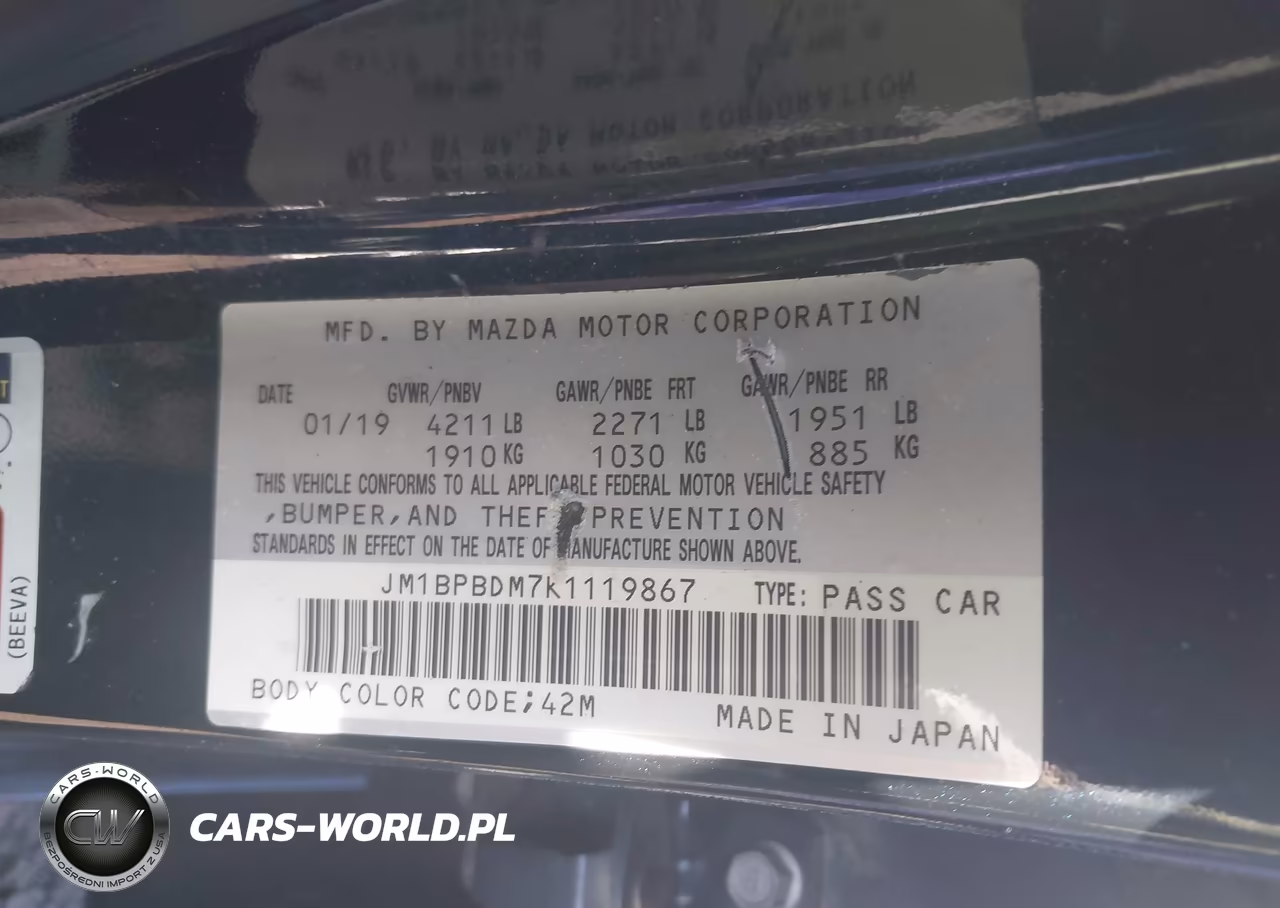2019 Mazda Mazda3 Preferred Package VIN:JM1BPBDM7K1119867 - 9