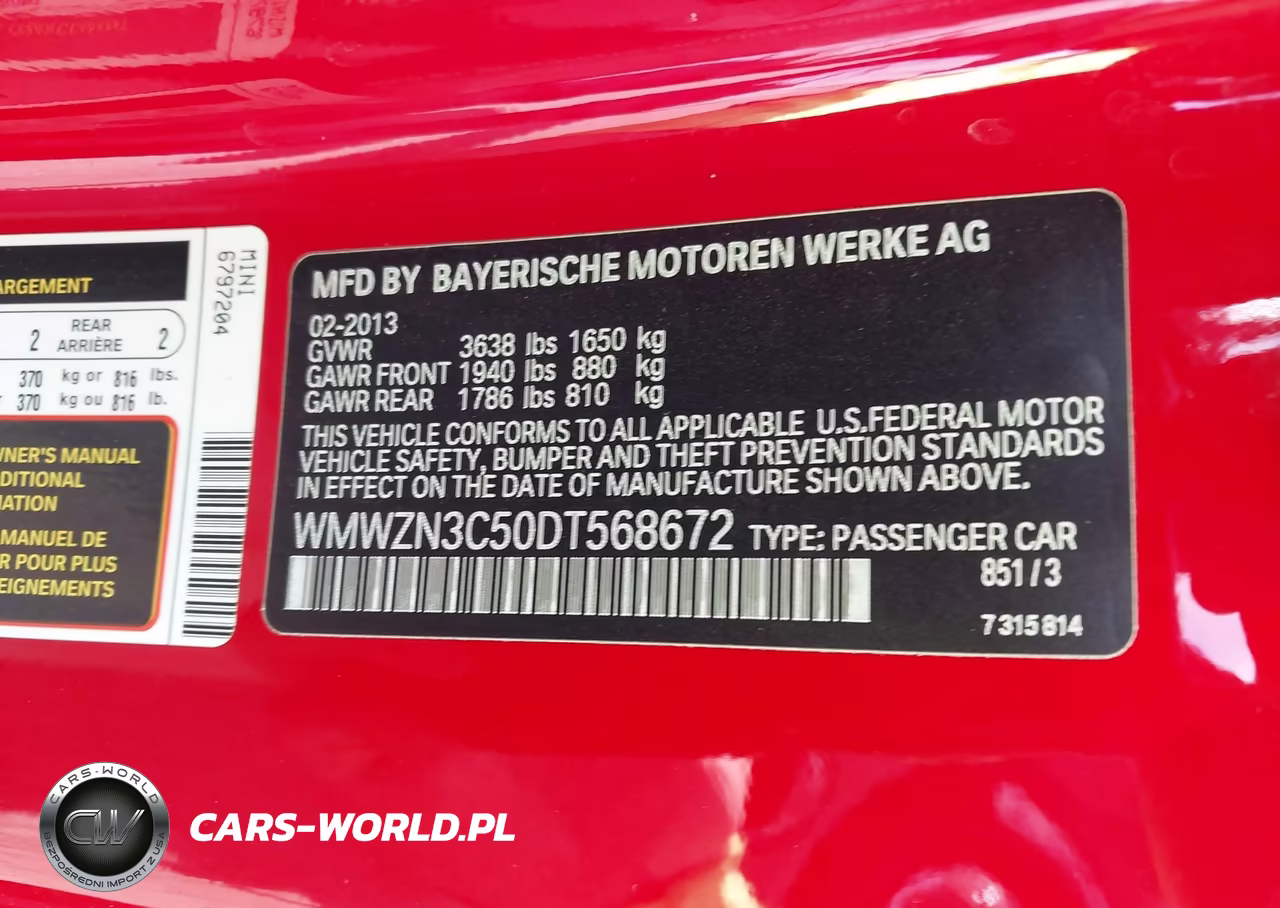 2013 Mini Convertible Cooper VIN:WMWZN3C50DT568672 - 9