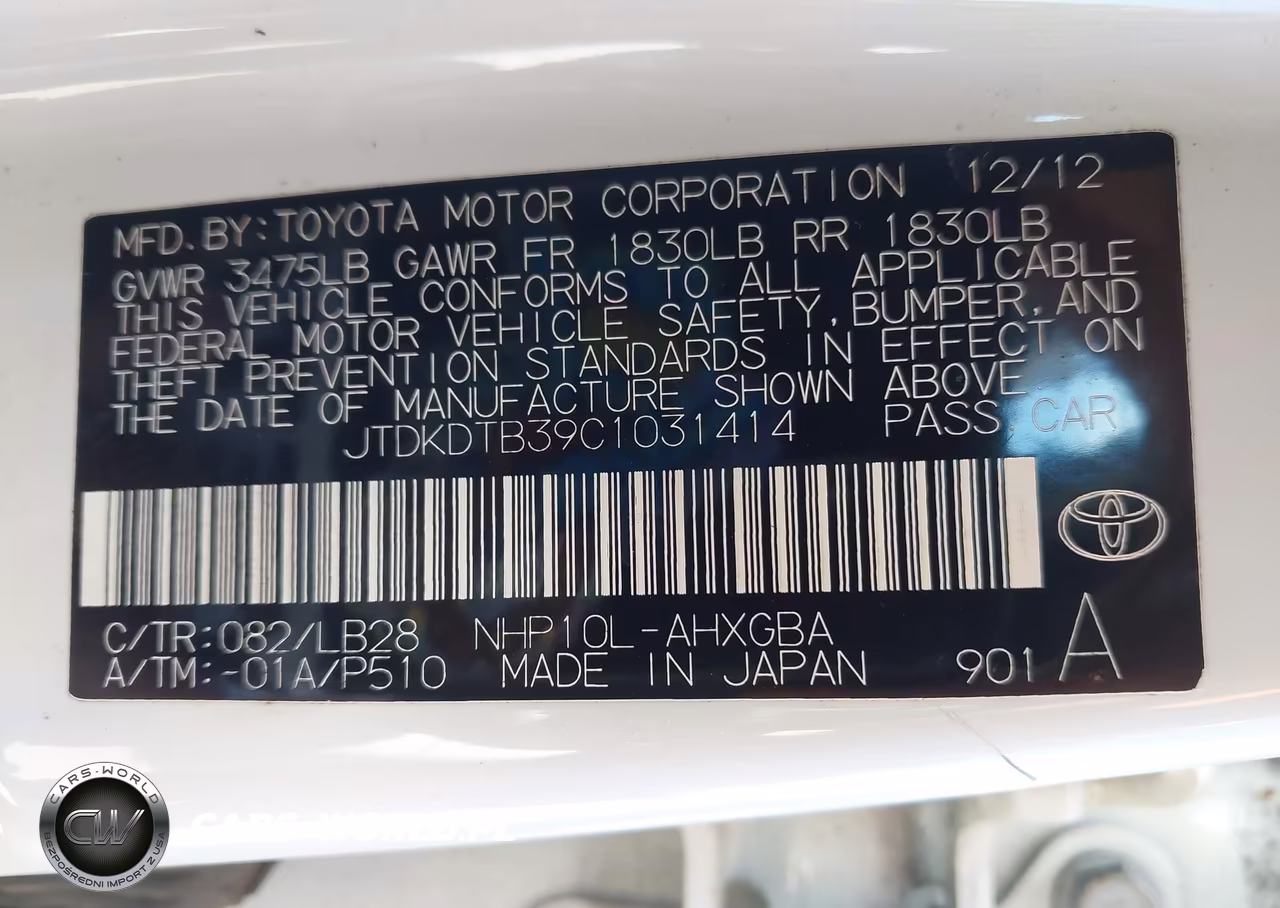 2012 Toyota Prius C Four VIN:JTDKDTB39C1031414 - 9