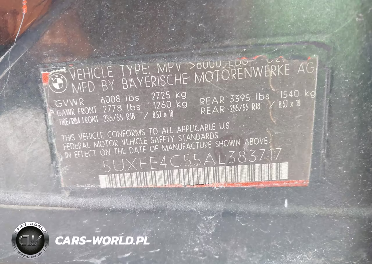 2010 BMW X5 xDrive30I VIN:5UXFE4C55AL383717 - 9