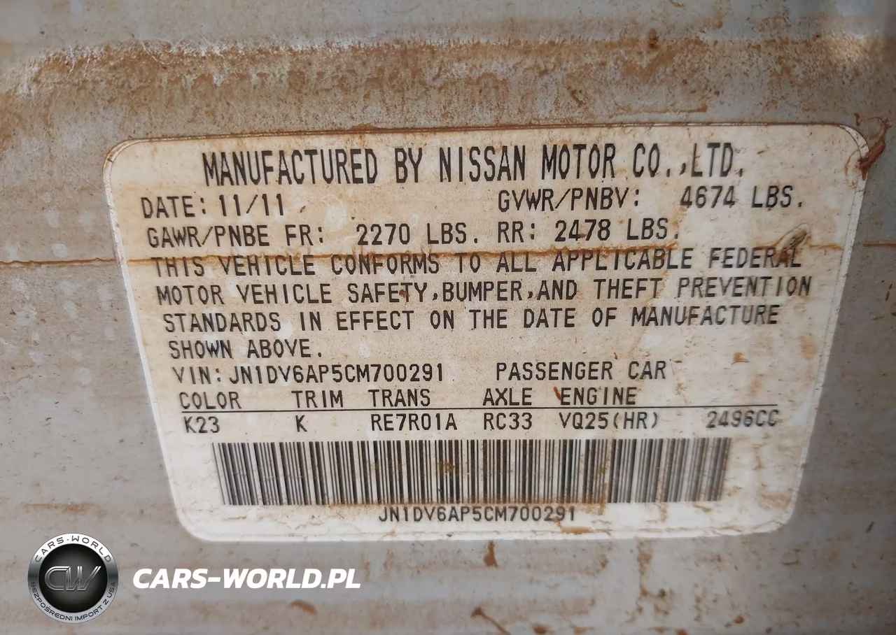 2012 Infiniti G25 Journey VIN:JN1DV6AP5CM700291 - 9