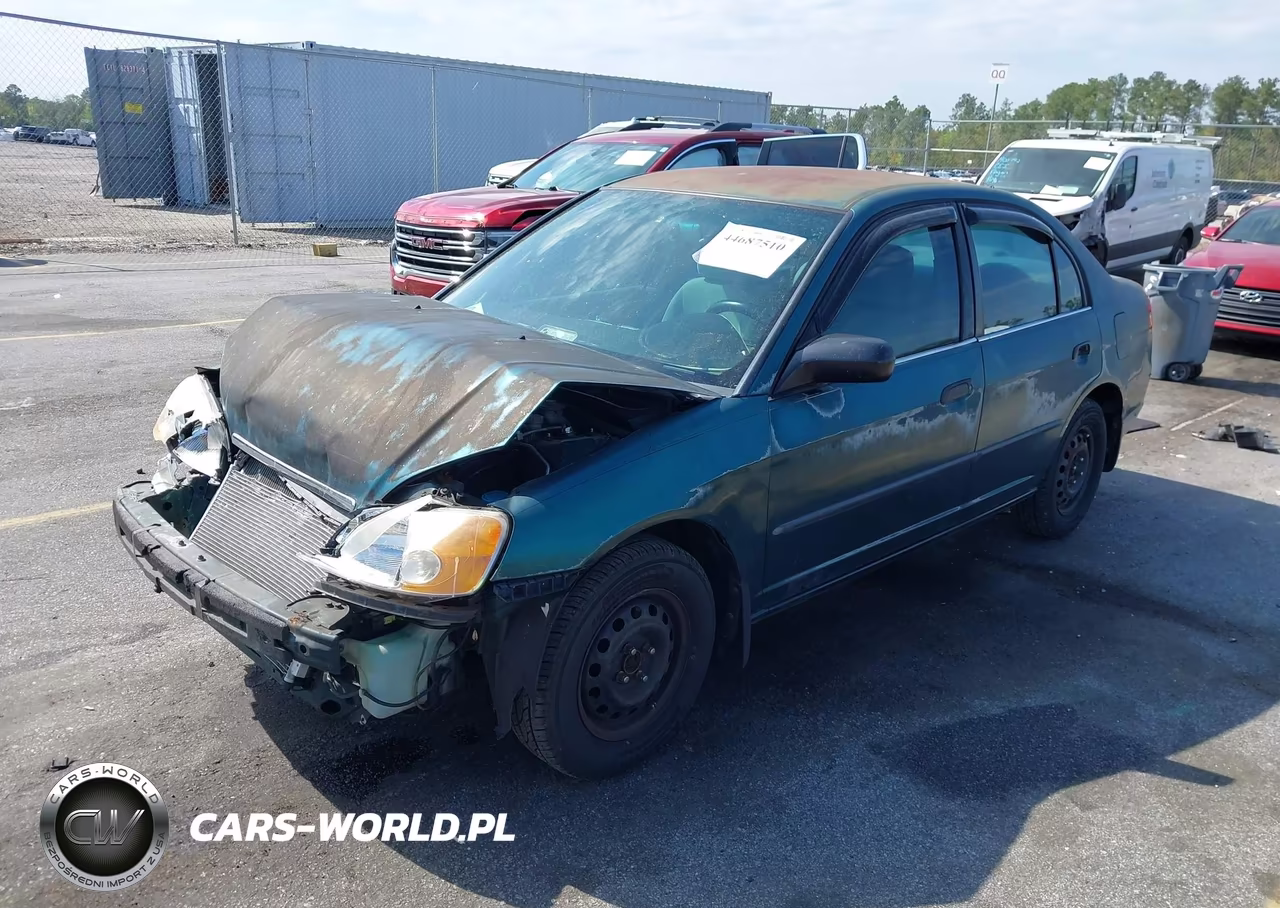 2002 Honda Civic Dx VIN:2HGES15102H602288 - 2