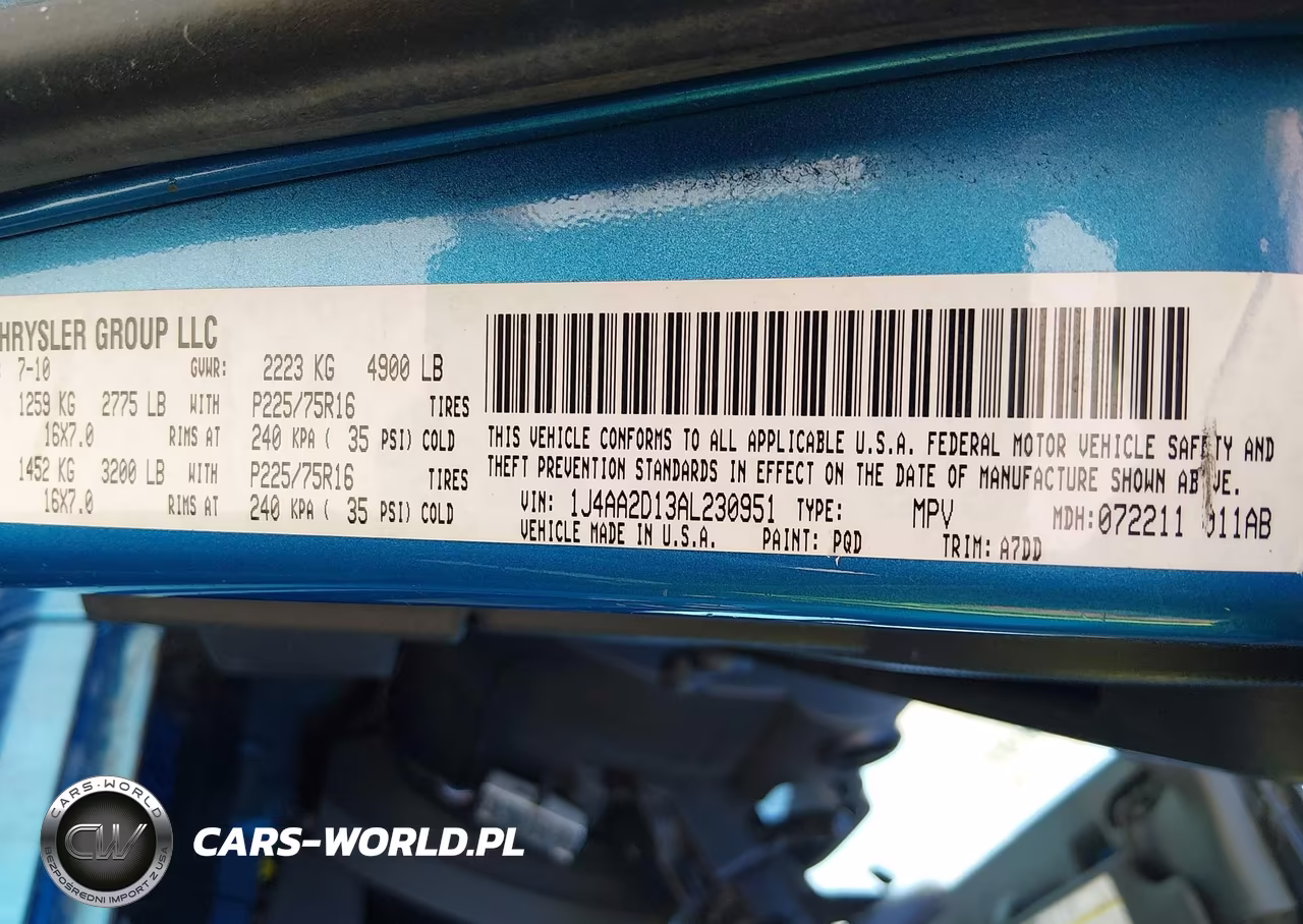 2010 Jeep Wrangler Sport VIN:1J4AA2D13AL230951 - 9