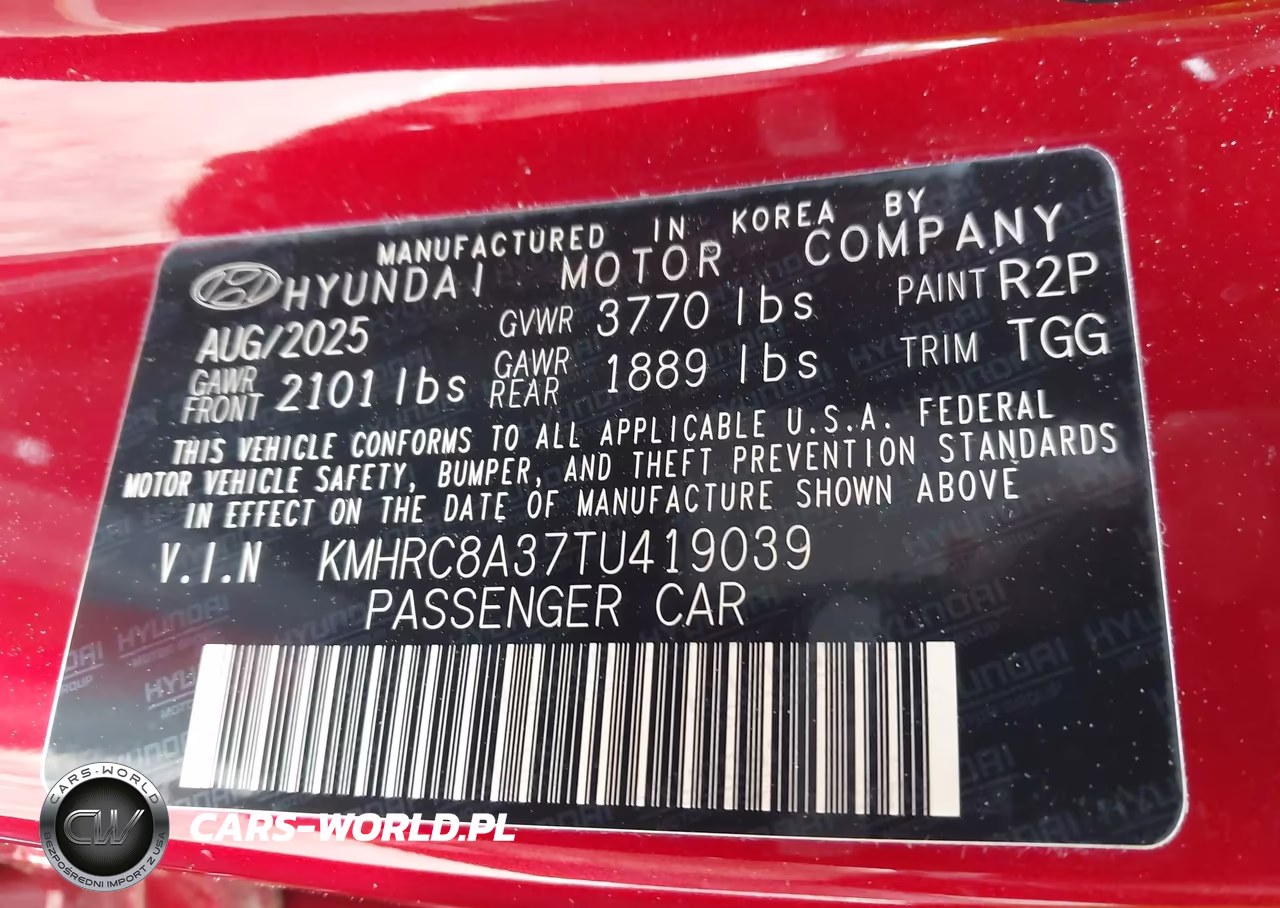 2026 Hyundai Venue Sel VIN:KMHRC8A37TU419039 - 9