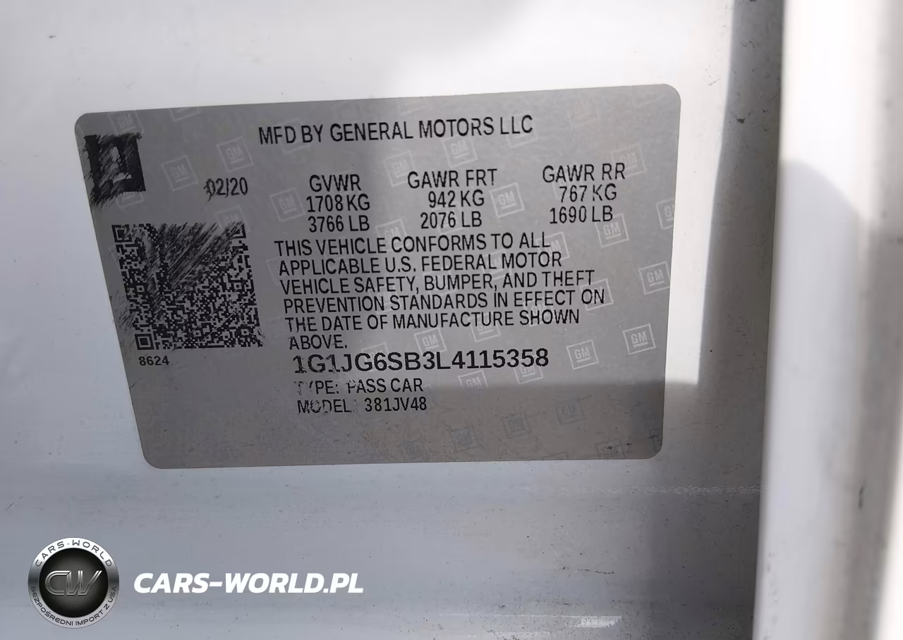 2020 Chevrolet Sonic Fwd 1Fl 5-Door VIN:1G1JG6SB3L4115358 - 9