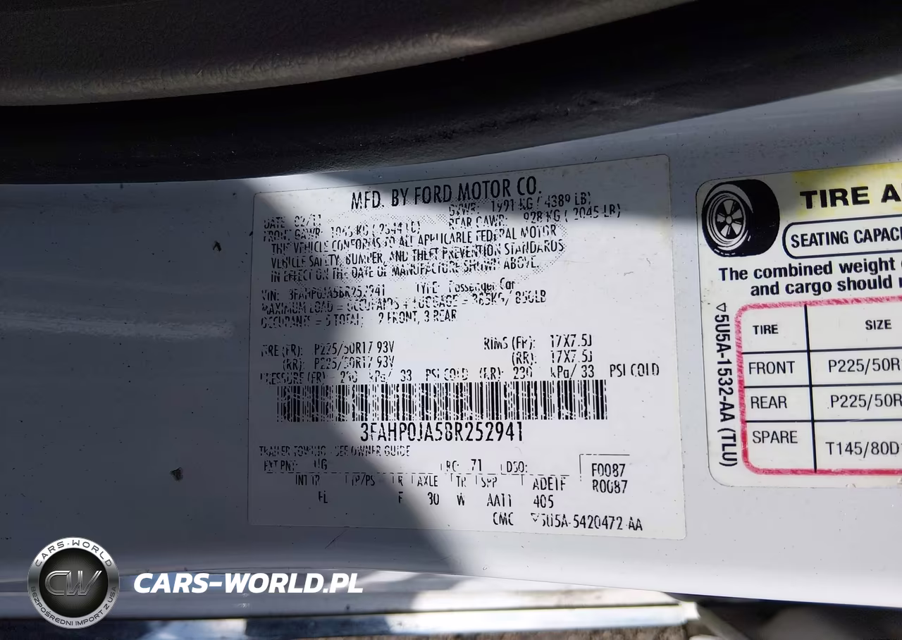 2011 Ford Fusion Sel VIN:3FAHP0JA5BR252941 - 9