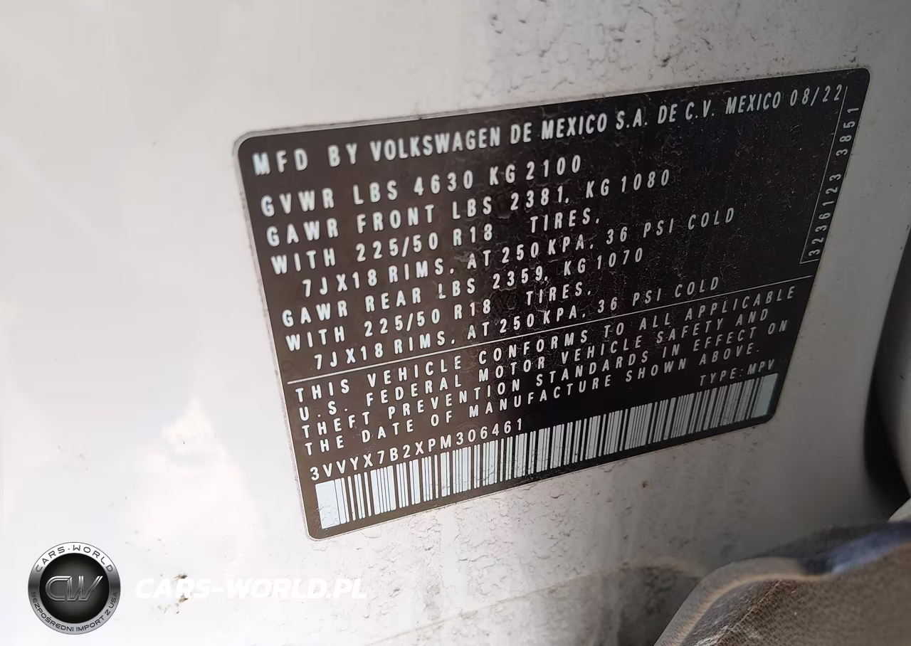 2023 Volkswagen Taos 1.5T Se VIN:3VVYX7B2XPM306461 - 9
