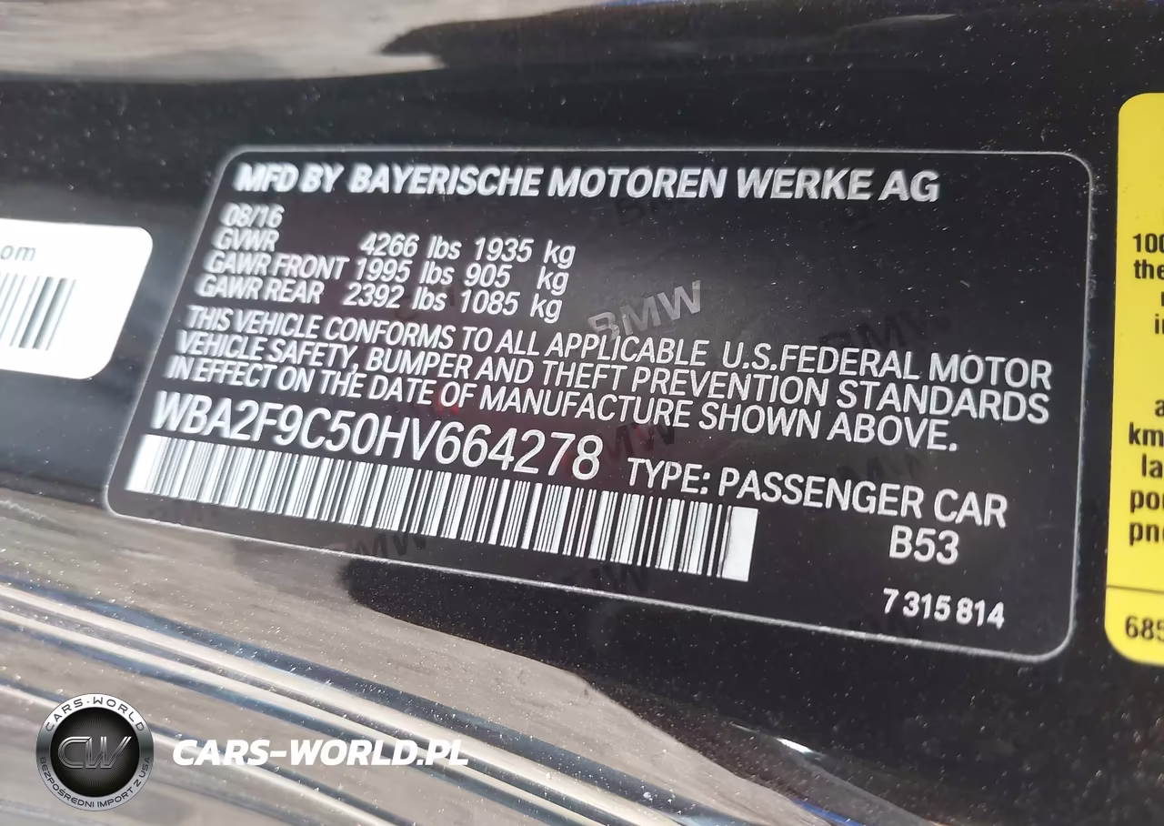 2017 BMW 230I VIN:WBA2F9C50HV664278 - 9