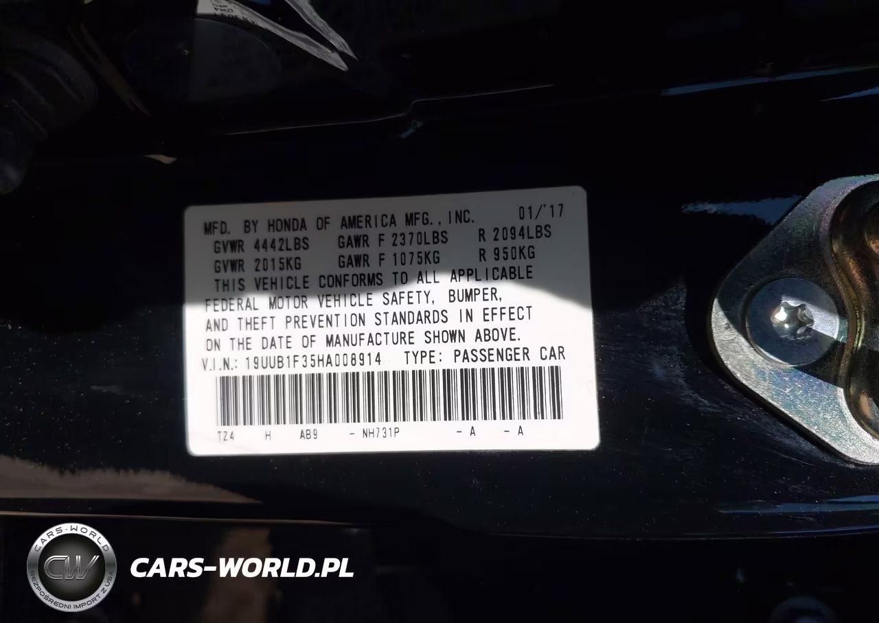 2017 Acura Tlx VIN:19UUB1F35HA008914 - 9