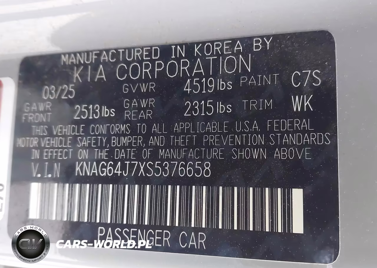 2025 Kia K5 Gt-Line VIN:KNAG64J7XS5376658 - 9