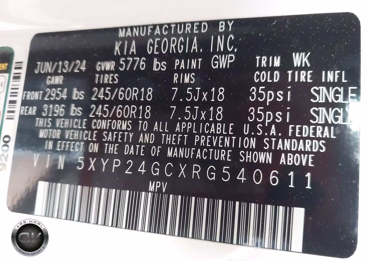 2024 Kia Telluride Lx VIN:5XYP24GCXRG540611 - 9