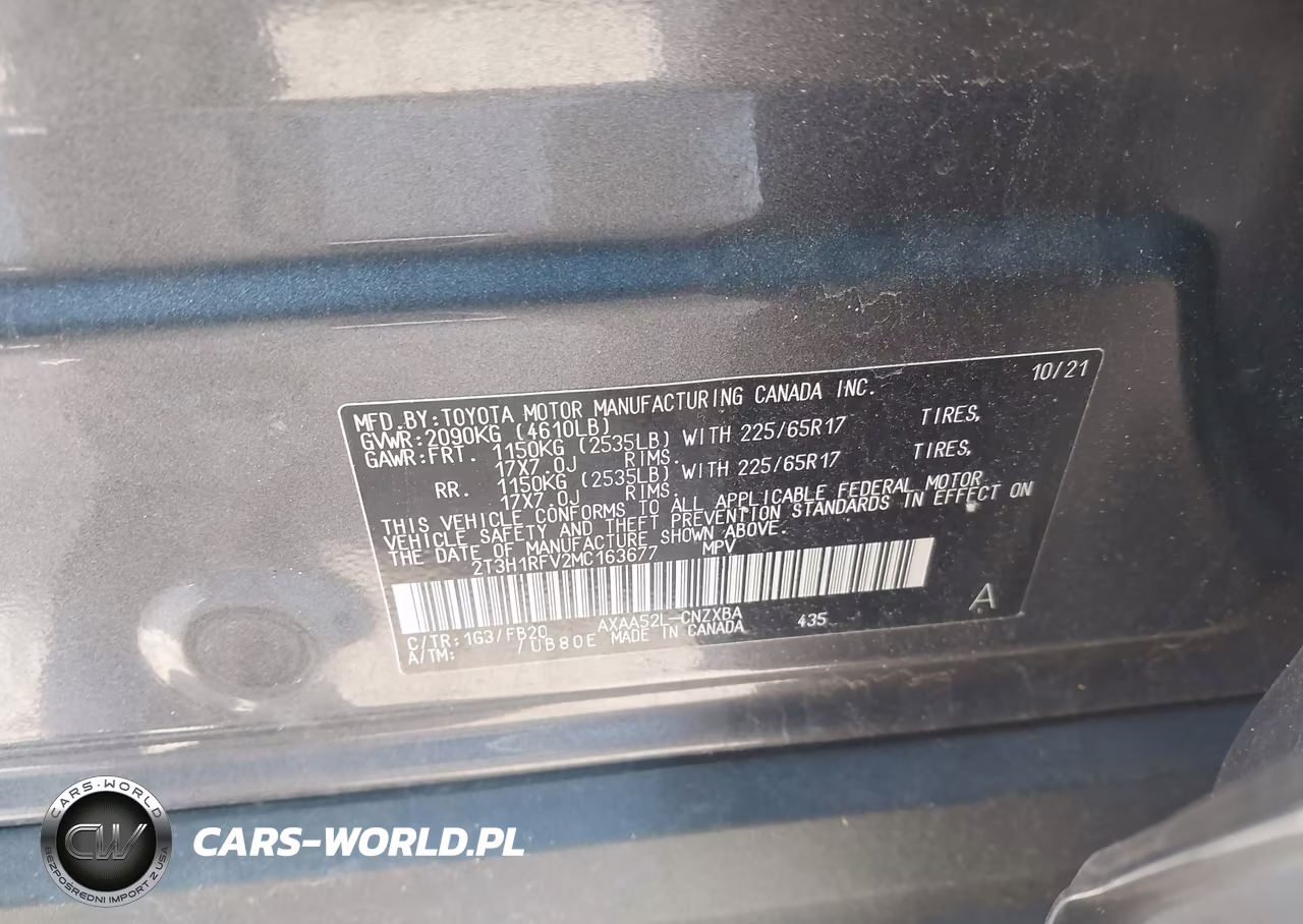 2021 Toyota Rav4 Le VIN:2T3H1RFV2MC163677 - 9