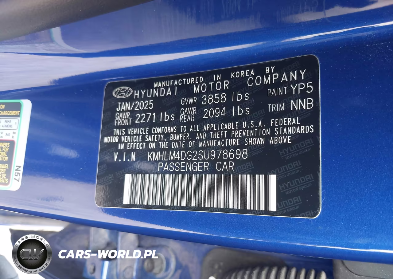 2025 Hyundai Elantra Sel Sport VIN:KMHLM4DG2SU978698 - 9