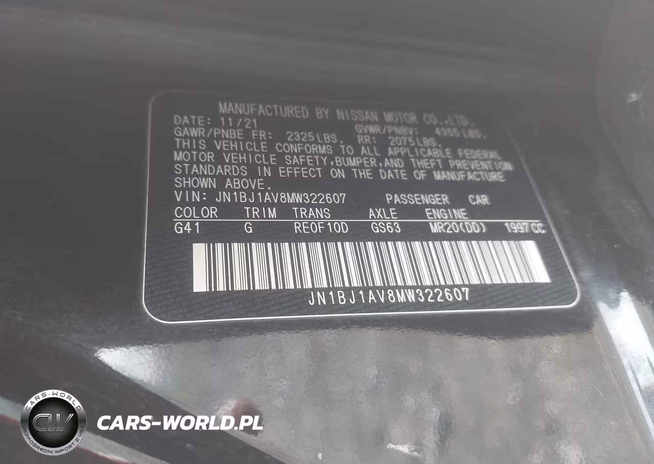2021 Nissan Rogue Sport S Fwd Xtronic Cvt VIN:JN1BJ1AV8MW322607 - 9