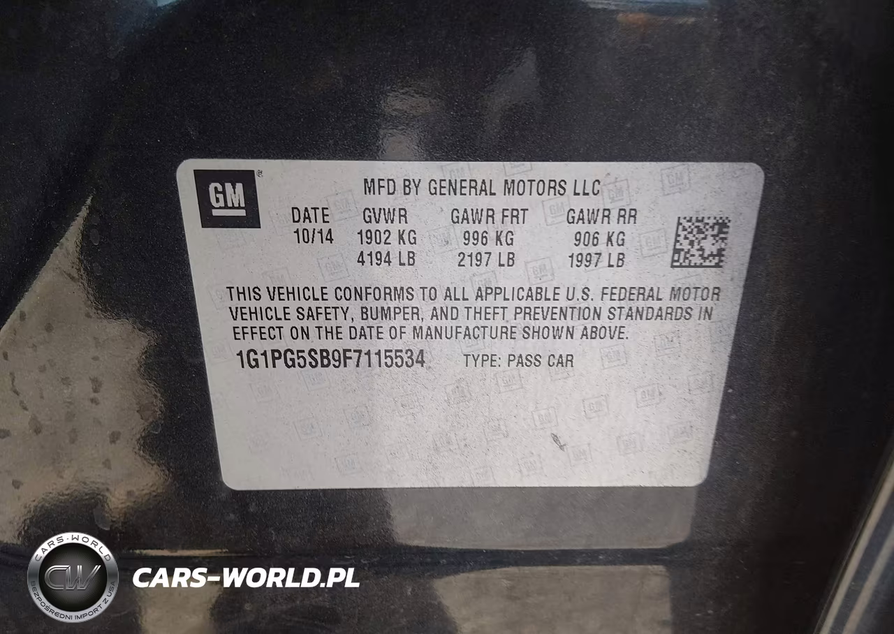 2015 Chevrolet Cruze Ltz VIN:1G1PG5SB9F7115534 - 9