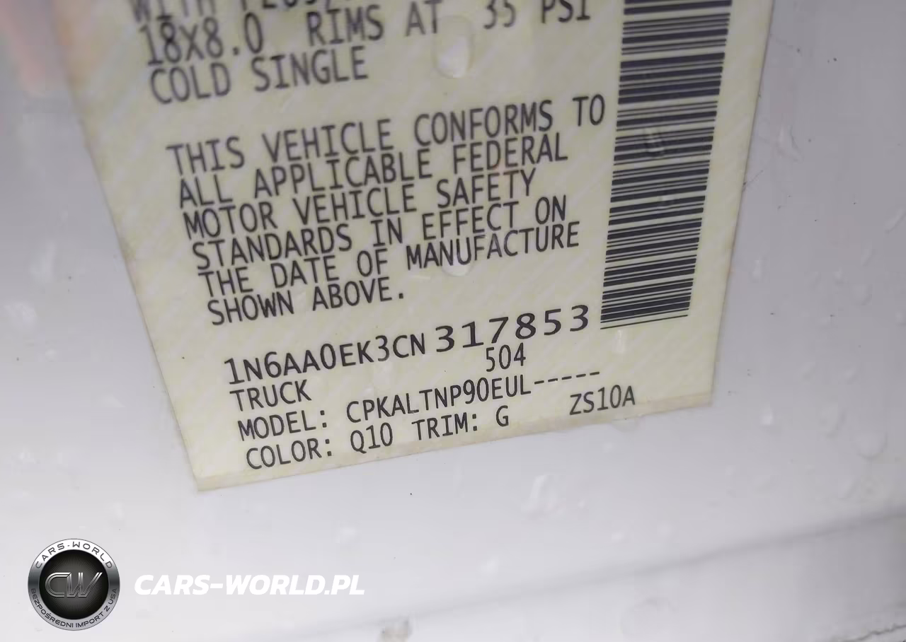 2012 Nissan Titan Sv VIN:1N6AA0EK3CN317853 - 9