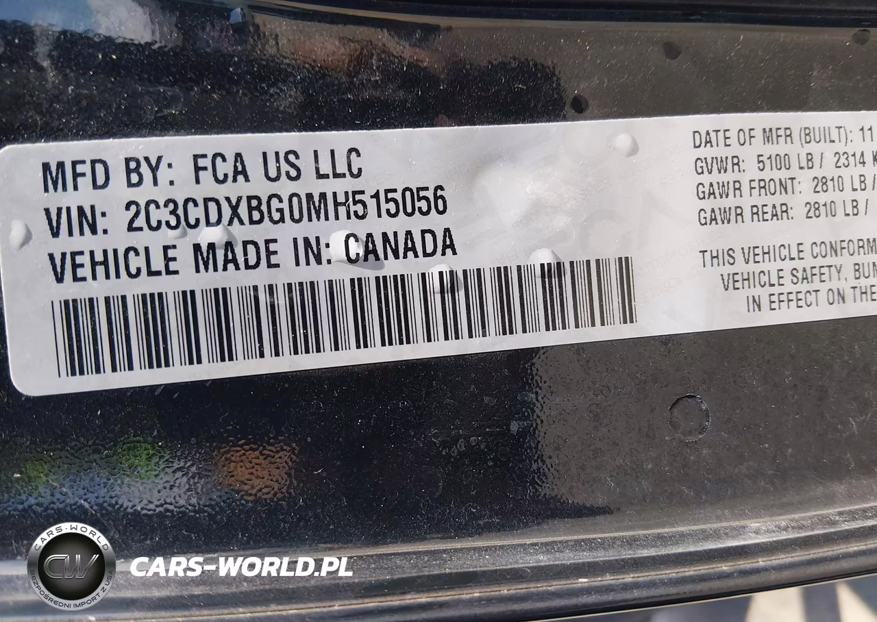 2021 Dodge Charger Sxt Rwd VIN:2C3CDXBG0MH515056 - 9