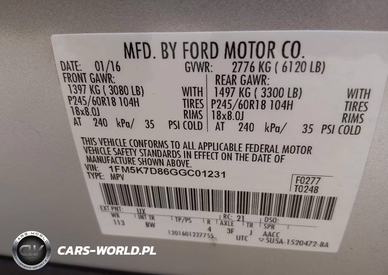 2016 Ford Explorer Xlt VIN:1FM5K7D86GGC01231 - 9