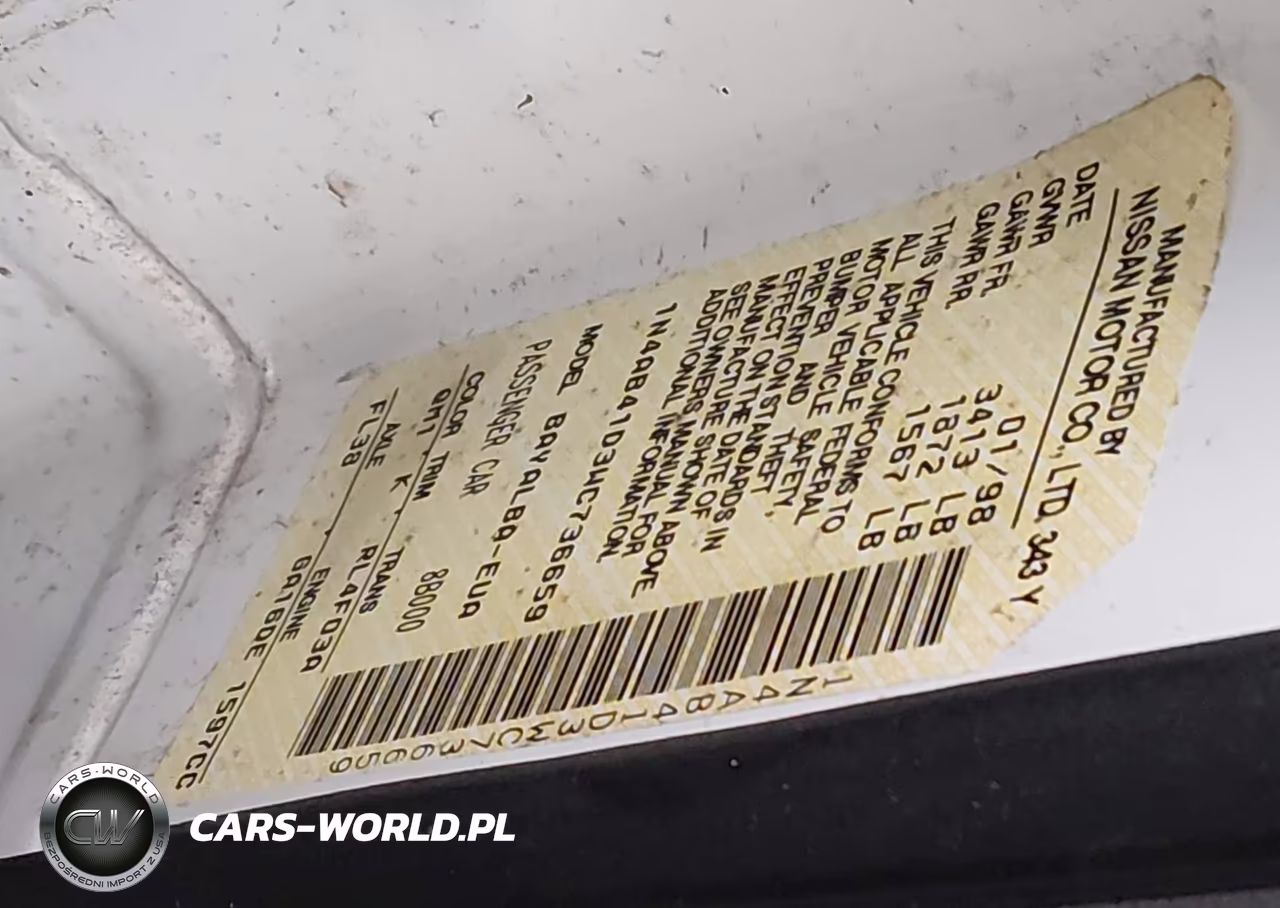 1998 Nissan Sentra Gle-Gxe-Xe VIN:1N4AB41D3WC736659 - 9