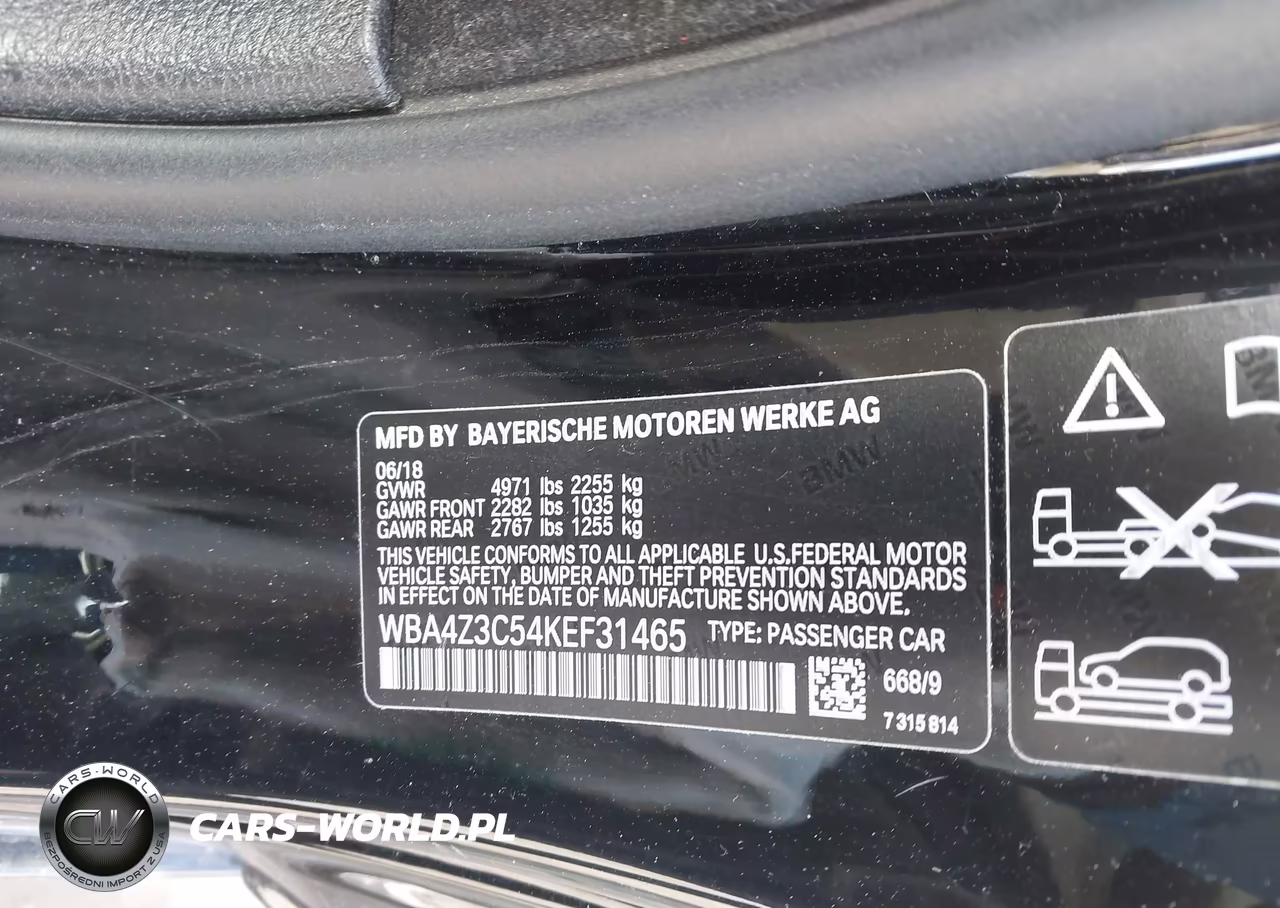 2019 BMW 430I xDrive VIN:WBA4Z3C54KEF31465 - 9