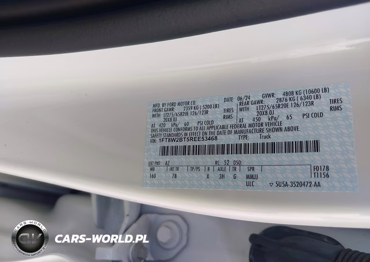 2024 Ford F-250 Platinum VIN:1FT8W2BT5REE53468 - 8