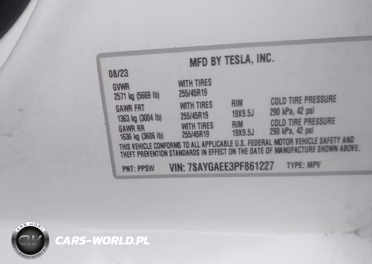 2023 Tesla Model Y Awd-Long Range Dual Motor All-Wheel Drive VIN:7SAYGAEE3PF861227 - 9