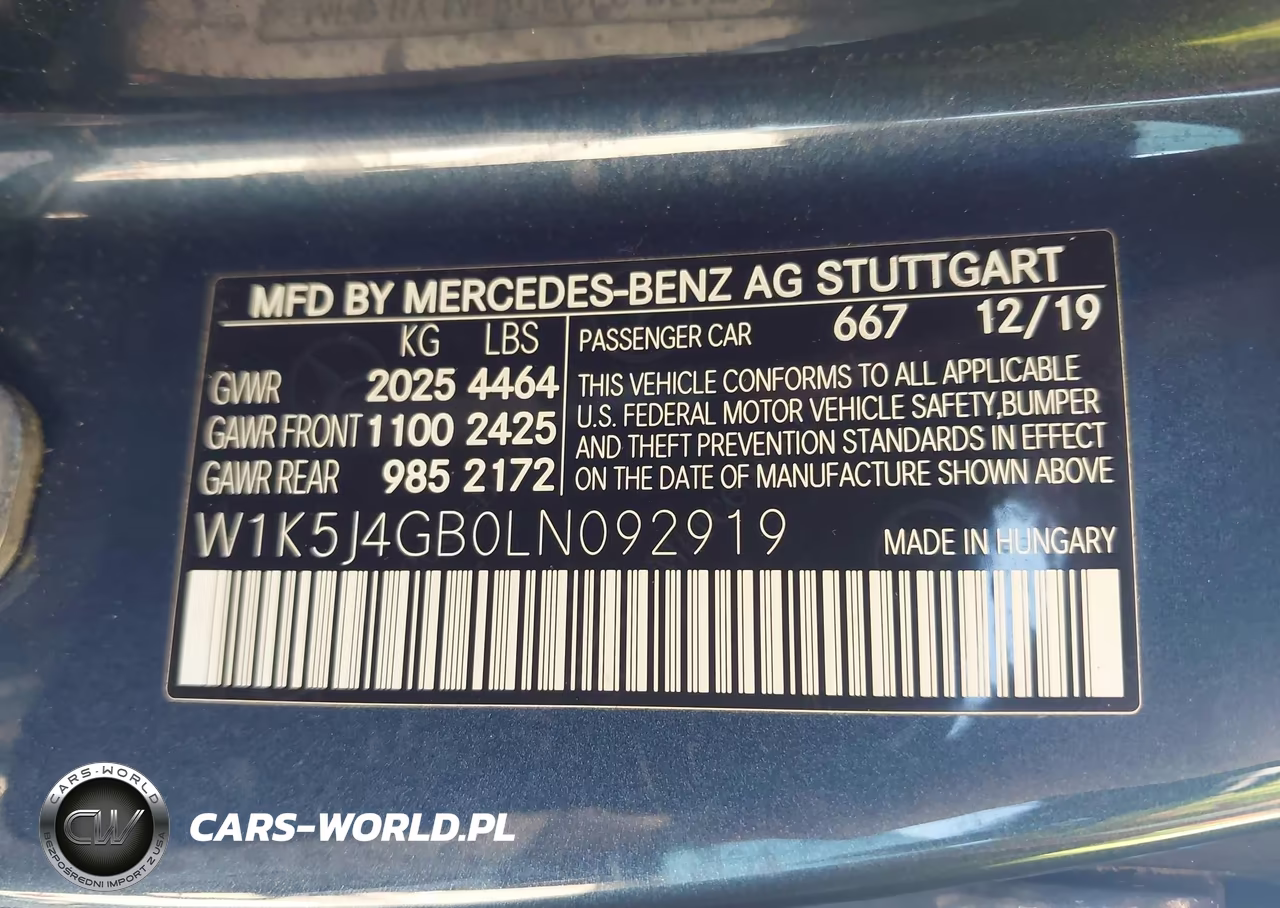 2020 Mercedes-Benz Cla 250 VIN:W1K5J4GB0LN092919 - 9