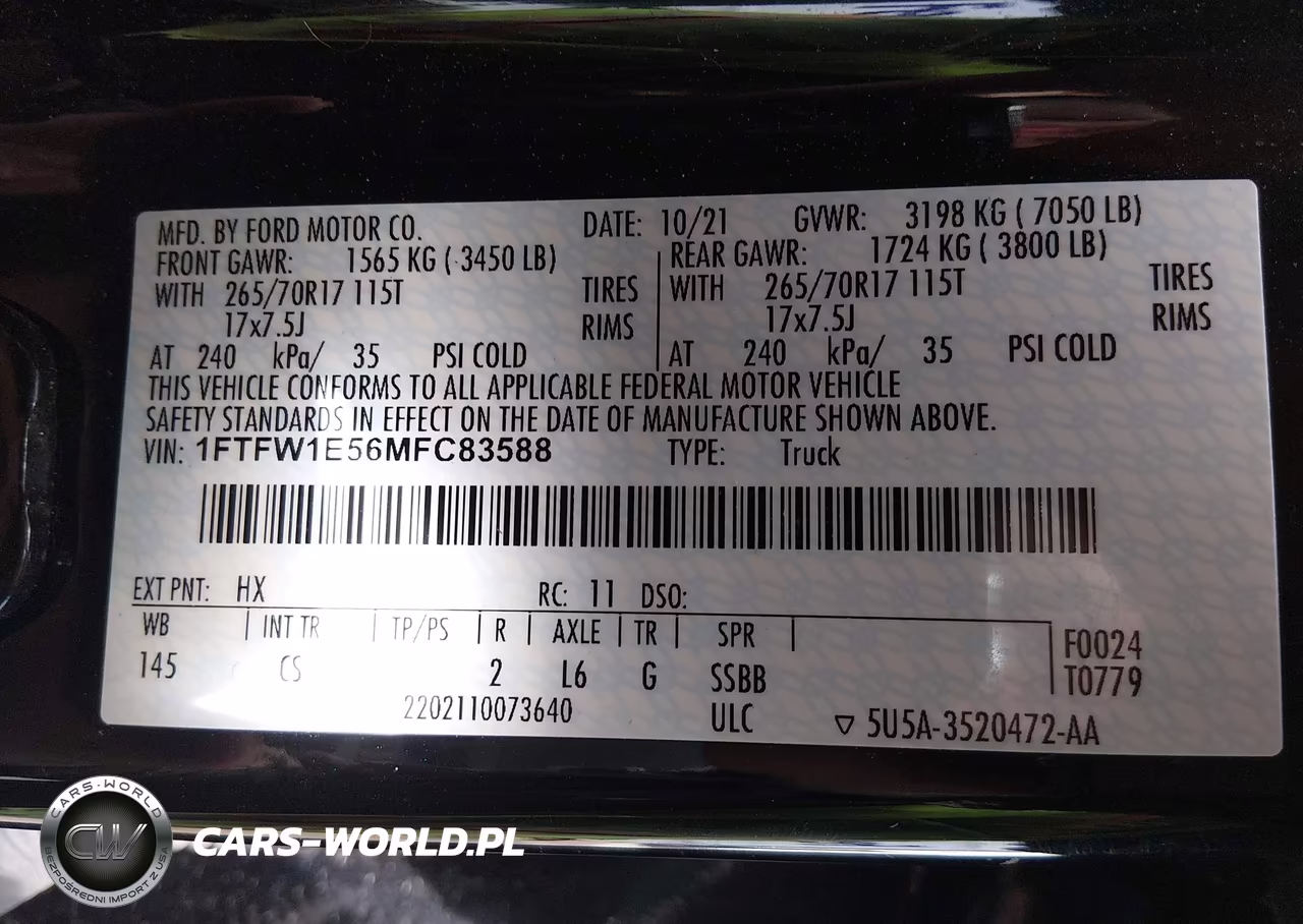 2021 Ford F-150 Xl VIN:1FTFW1E56MFC83588 - 9