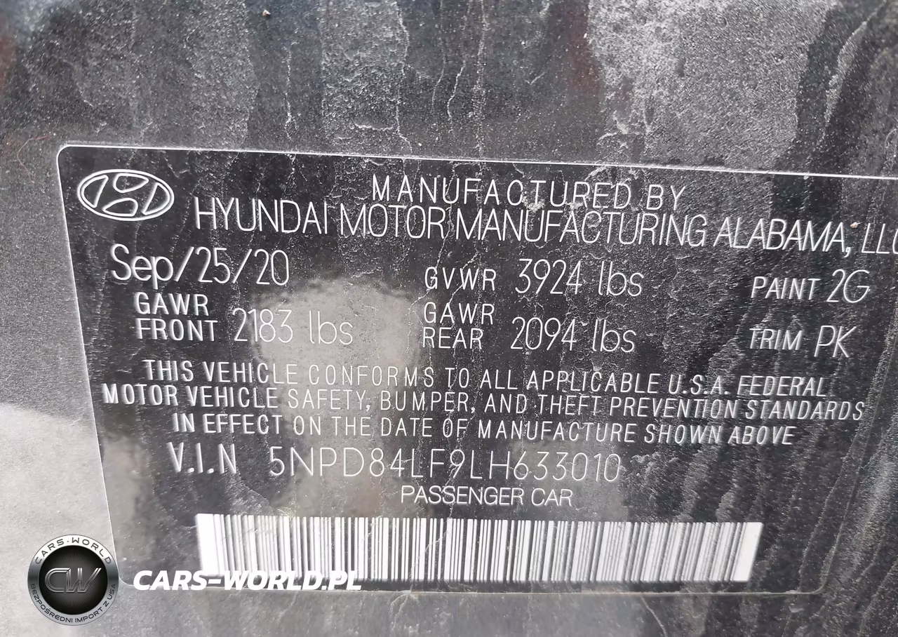 2020 Hyundai Elantra Sel VIN:5NPD84LF9LH633010 - 9