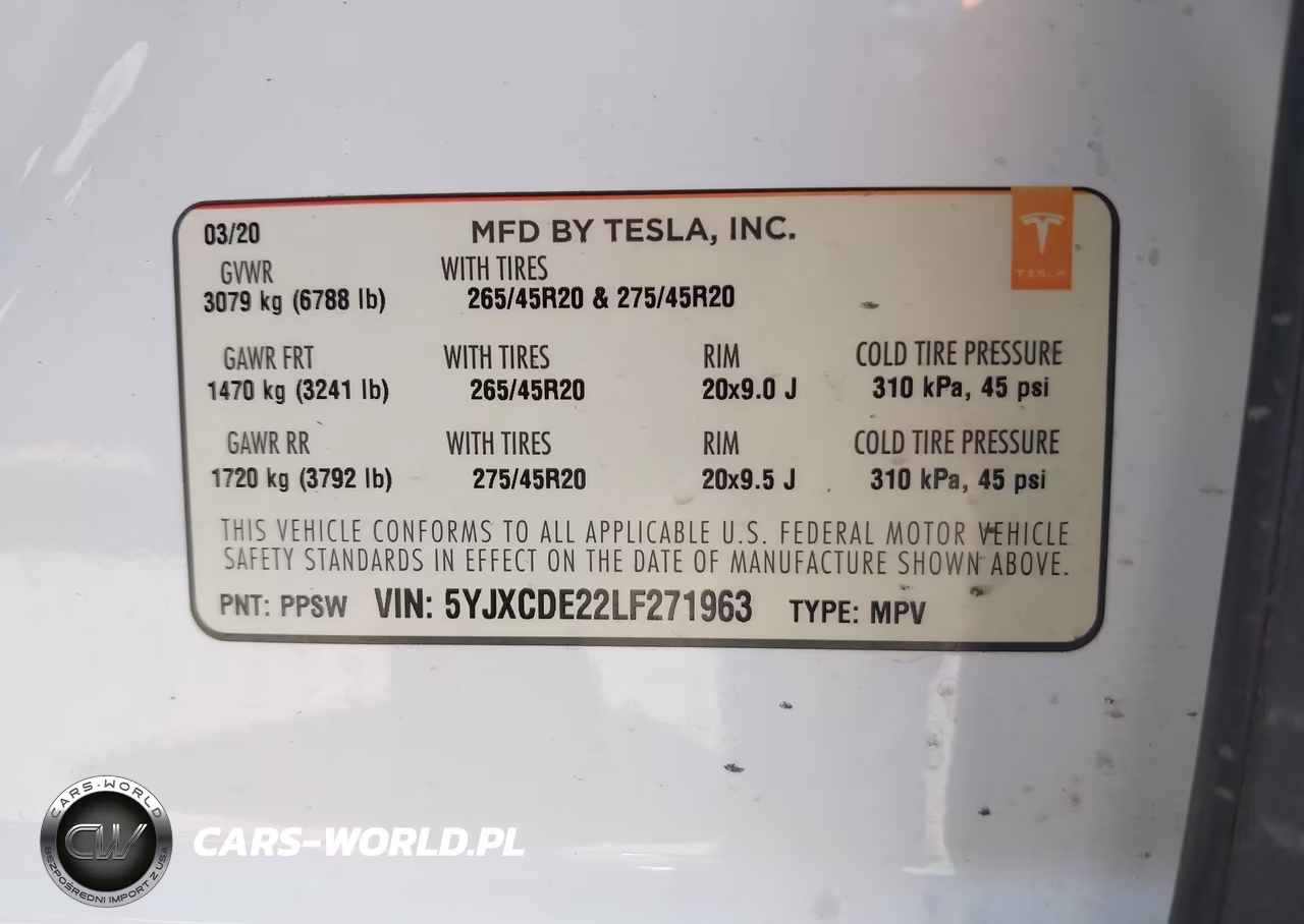 2020 Tesla Model X Long Range Dual Motor All-Wheel Drive-Long Range Plus Dual Motor All-Wheel Drive VIN:5YJXCDE22LF271963 - 9
