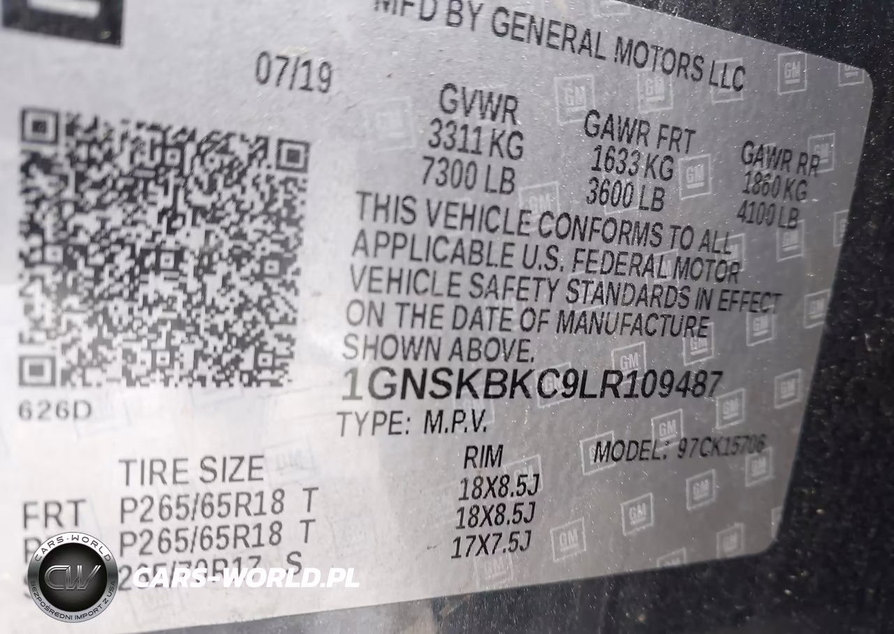 2020 Chevrolet Tahoe 4Wd Lt VIN:1GNSKBKC9LR109487 - 9