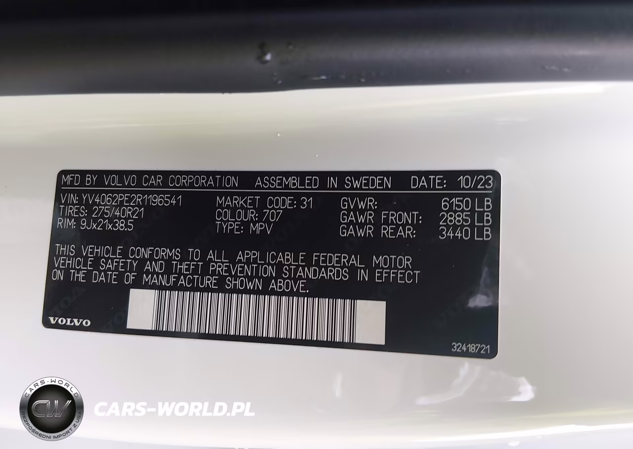 2024 Volvo Xc90 B6 Plus Bright Theme 7-Seater VIN:YV4062PE2R1196541 - 8
