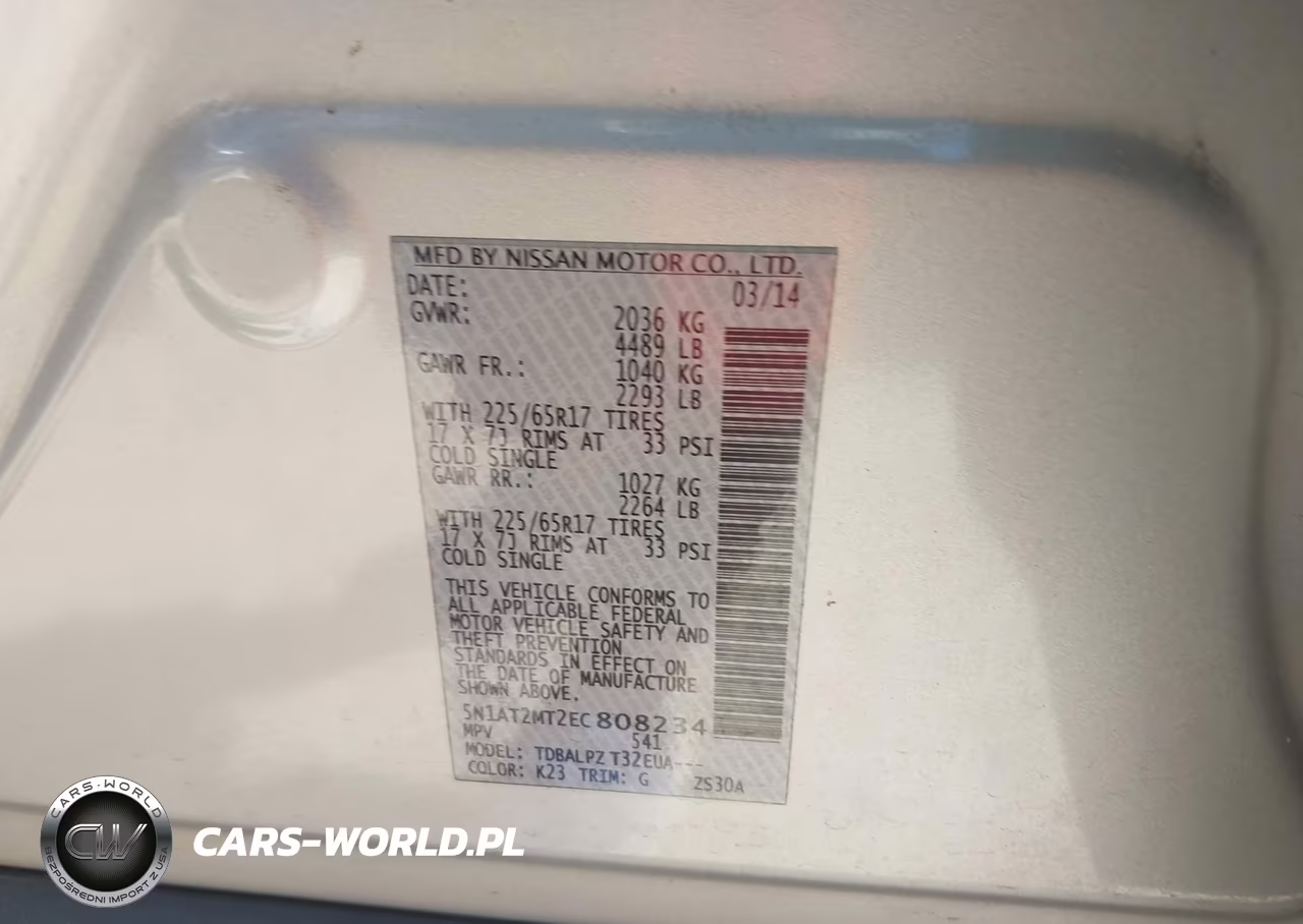 2014 Nissan Rogue S VIN:5N1AT2MT2EC808234 - 9
